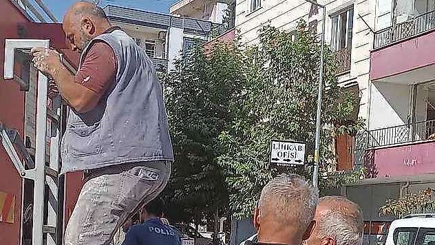 İskelede mahsur kalan 2 işçi kurtarıldı