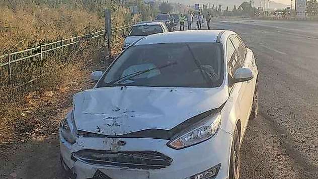 Adıyaman'da İki otomobil çarpıştı: 1 yaralı