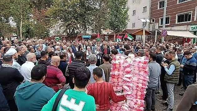 Adıyaman'da Gıyabi Cenaze Namazı Kılındı