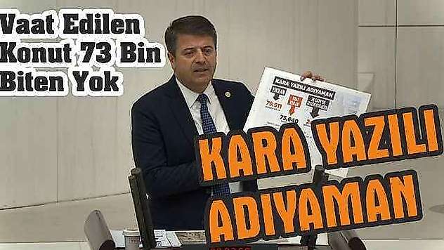 Milletvekili Tutdere TBMM'de Adıyaman'ın ve deprem bölgesinin sesi olmaya devam ediyor