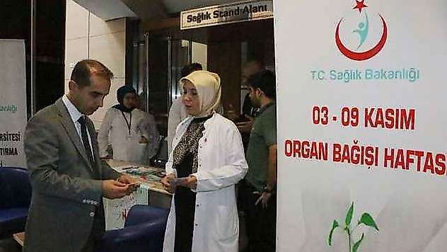 Organ bağışı farkındalığı için stant kuruldu