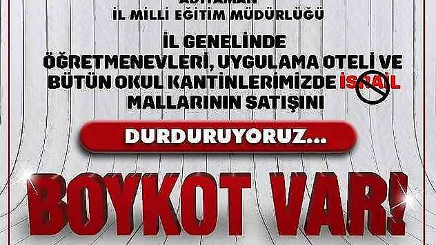 Milli Eğitime Bağlı Kurumlarda İsrail Menşeli Ürünlere Boykot Kararı Alındı
