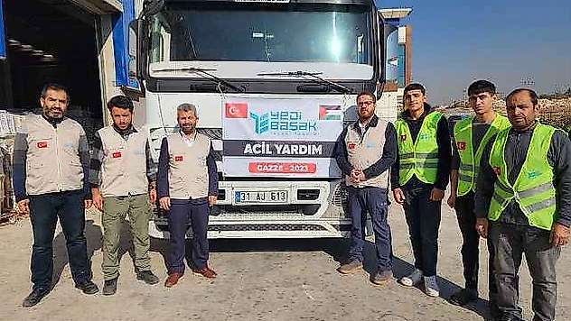 Yedi Başak İnsani Yardım Derneği'nden Gazze'ye acil yardım