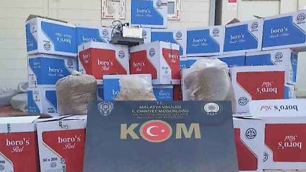 Malatya polisinden kaçak sigara operasyonu
