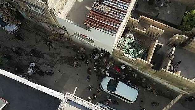 Gaziantep'te film sahnelerini aratmayan operasyon dron kamerasında