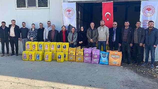 Kurulan modern bahçeler için gübre dağıtımı yapıldı