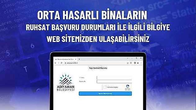 Güçlendirme başvuruları belediye sayfasından takip edilebilecek