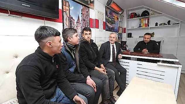 Tahmazoğlu Mesleki Eğitim öğrencileri ile bir araya geldi