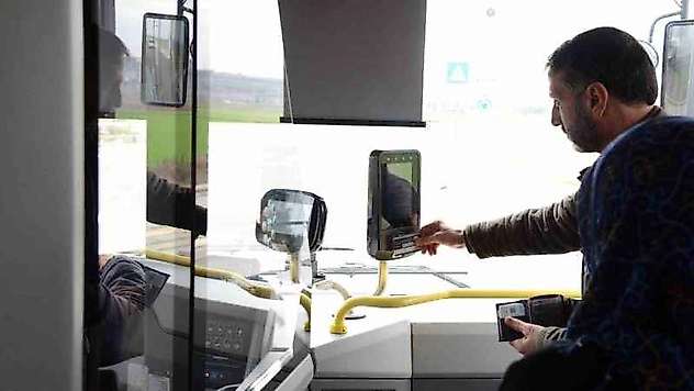 Diyarbakır'da toplu taşımada NFC-QR kod uygulaması başladı