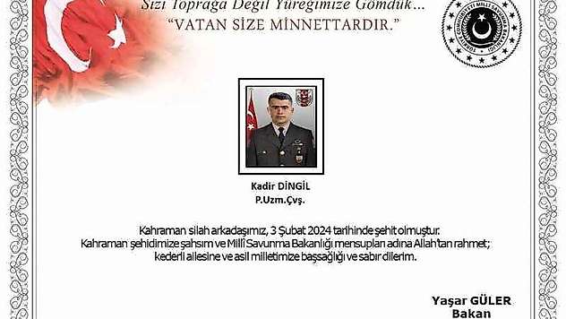 Osmaniye'ye Şehit Ateşi Düştü 