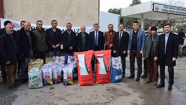 Adıyaman'da Çitçilere yem bitkisi tohumu dağıtıldı