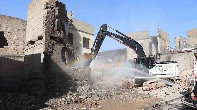 Siirt'te 1. Etap Kentsel Dönüşüm Projesi'nde 198 yapının yıkımına başlandı