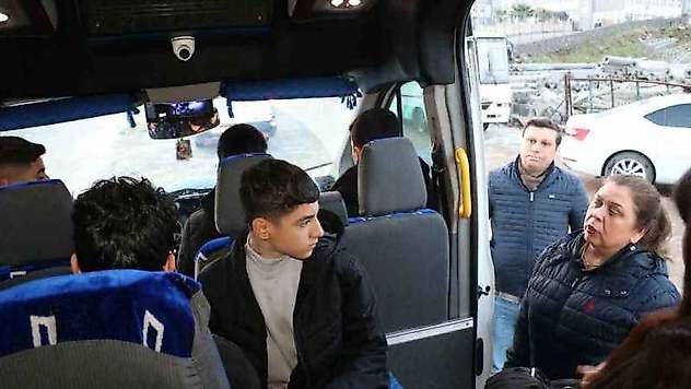 Cizre'de okul servis araçları denetlendi