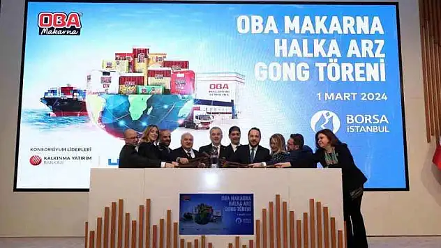 Borsa İstanbul'da gong Oba Makarna için çaldı