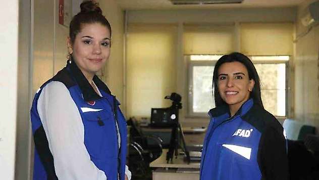 AFAD'çı kadınlar görevlerinin başında