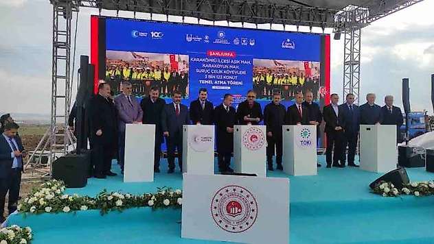 Bakan Özhaseki 3 bin 123 konutun temelini attı