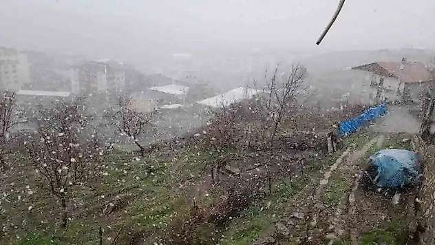 Diyarbakır'ın bazı ilçelerinde kar yağışı etkili oldu