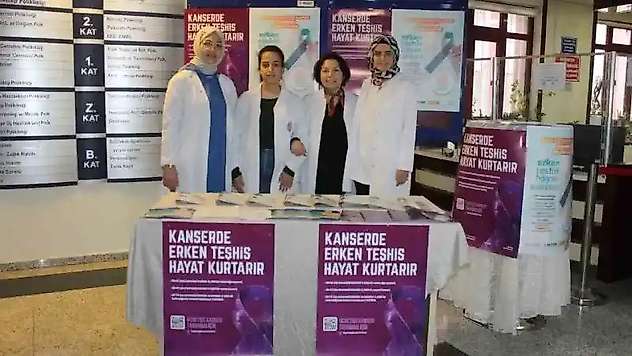 GAÜN Hastanesi'nde kanser farkındalığı etkinliği düzenlendi