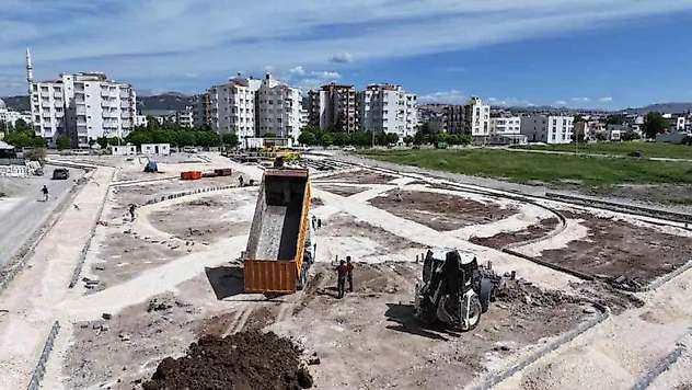 Sümerevler'de park çalışmaları devam ediyor
