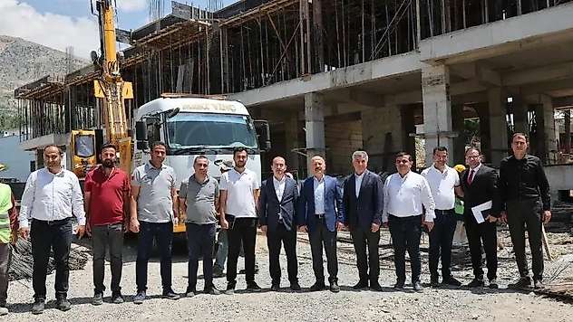 Vali Varol, Tut kaymakamlığı yeni hizmet binası inşaatını inceledi