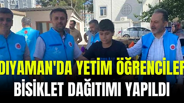 Adıyaman'da Yetim öğrencilere bisiklet dağıtımı yapıldı