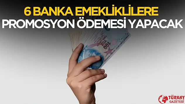 6 banka emeklilere 20 bin TL üstünde promosyon verecek