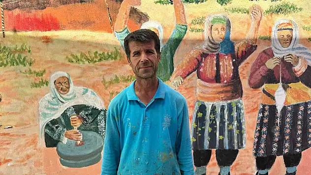 Adıyaman Belediyesi depremin unutturduğu sokağa resimlerle hayat veriyor