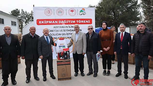 Adıyaman'da 360 Çiftçiye Motorlu Sırt Pülverizatörü dağıtıldı