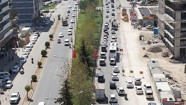 Adıyaman'da trafik çilesi