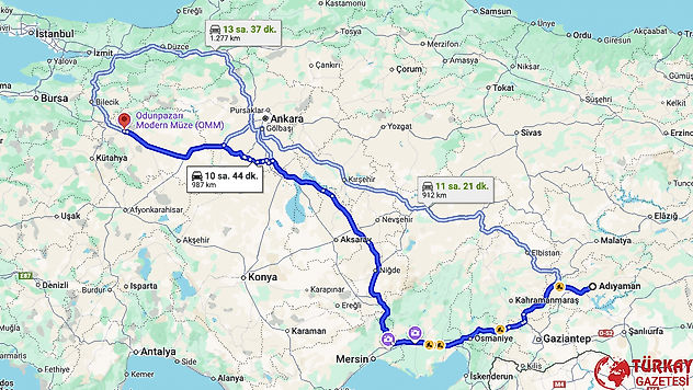 Adıyaman Eskişehir arası kaç km? Otomobil, tren, otobüs ve uçakla kaç saat?
