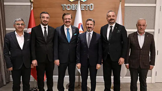 Adıyaman heyetinden TOBB Başkanı Hisarcıklıoğlu'na ziyaret