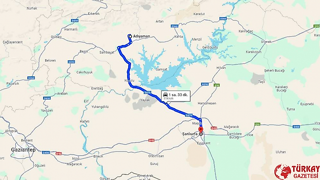Adıyaman Şanlıurfa arası kaç km? Otomobil, tren, otobüs ve uçakla kaç saat?