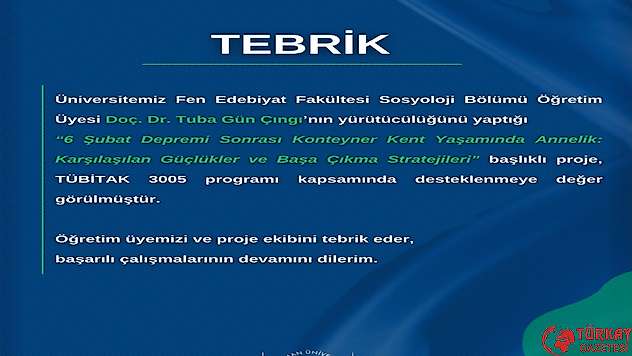 Adıyaman Üniversitesinde hazırlanan projeye TÜBİTAK desteği