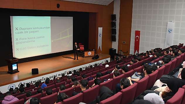 ADYÜ'de 'Zemin ve Deprem' Konulu Konferans Verildi