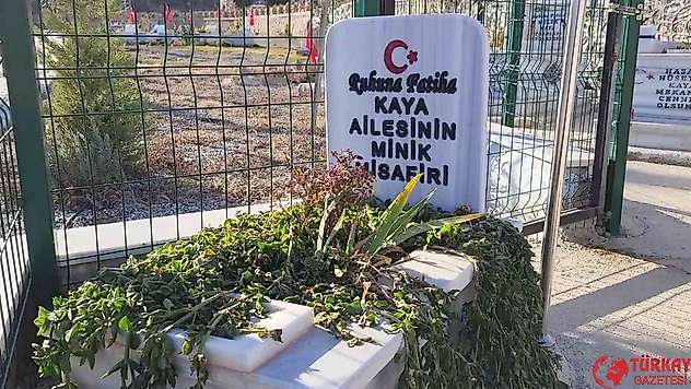Aile mezarlığının minik misafiri