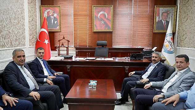 AK Parti heyetinden İl Özel İdaresi Genel Sekreteri Göktaş'a ziyaret