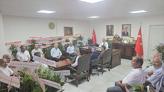 AK Parti heyetinden Kaymakam Algın'a hayırlı olsun ziyareti