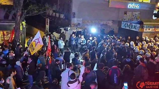 Ankara Konur'da yapılan yürüyüşe polis müdahalesi