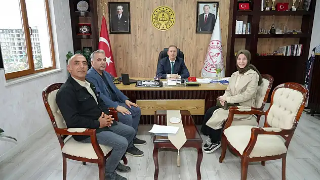 Atakent Lisesi okul idarecilerinden Tosun'a ziyaret