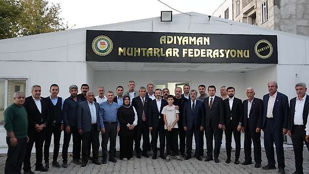 Bakan Yardımcısı Aydın'dan Adıyaman Muhtarlar Federasyonuna ziyaret