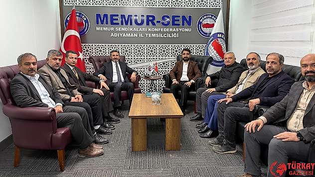 Bakan Yardımcısı Aydın, Memur-Sen Adıyaman Temsilciliğini ziyaret etti