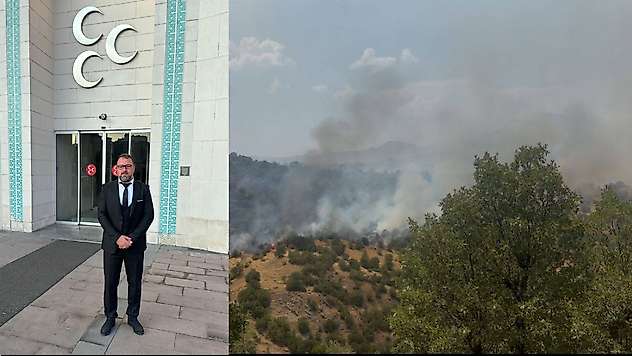 Başkan Aslan: 'Yandık, ama küllerimizden yeniden yeşereceğiz'
