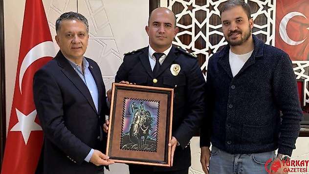 Başkan Dim'den İlçe emniyet müdürü Patat'a ziyaret