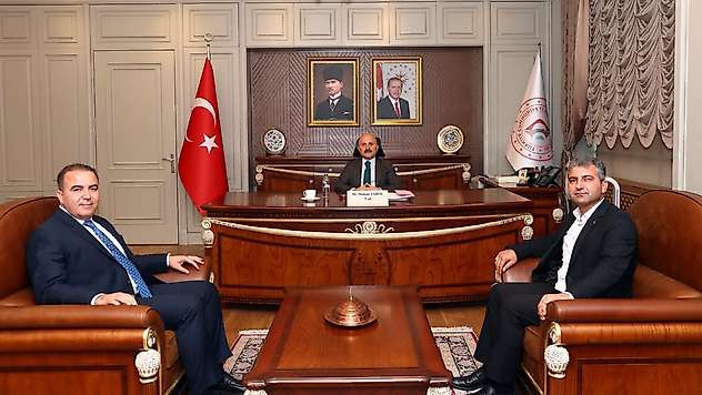 Başkan Fırat ve İdacı'dan Vali Varol'a ziyaret