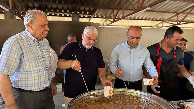 Başkan Kablan Şeybor Ziyaretinde Aşure Programına katıldı