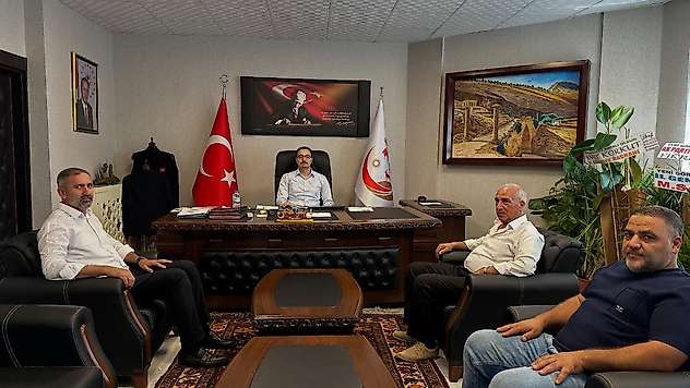 Başkan Karahan ve Muhtar Karadağ'dan Kaymakam Yıldız'a ziyaret