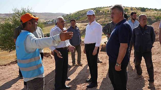 Başkan Tutdere, çalışmaları yerinde inceledi