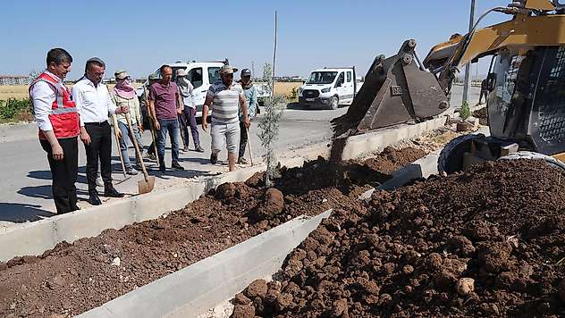 Başkan Tutdere Mersin Caddesi ve Örenli Mahallesi'ndeki çalışmaları yerinde inceledi