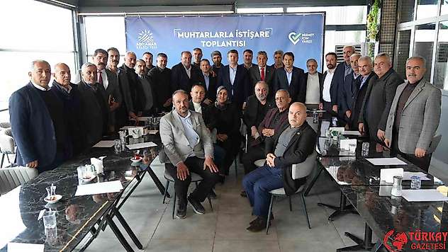 Başkan Tutdere, muhtarlarla istişare toplantısında bir araya geldi