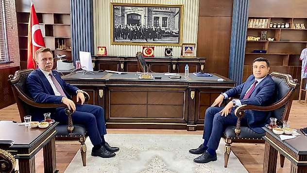 Başsavcı Duran'dan Tut Kaymakamı Güngör'e ziyaret